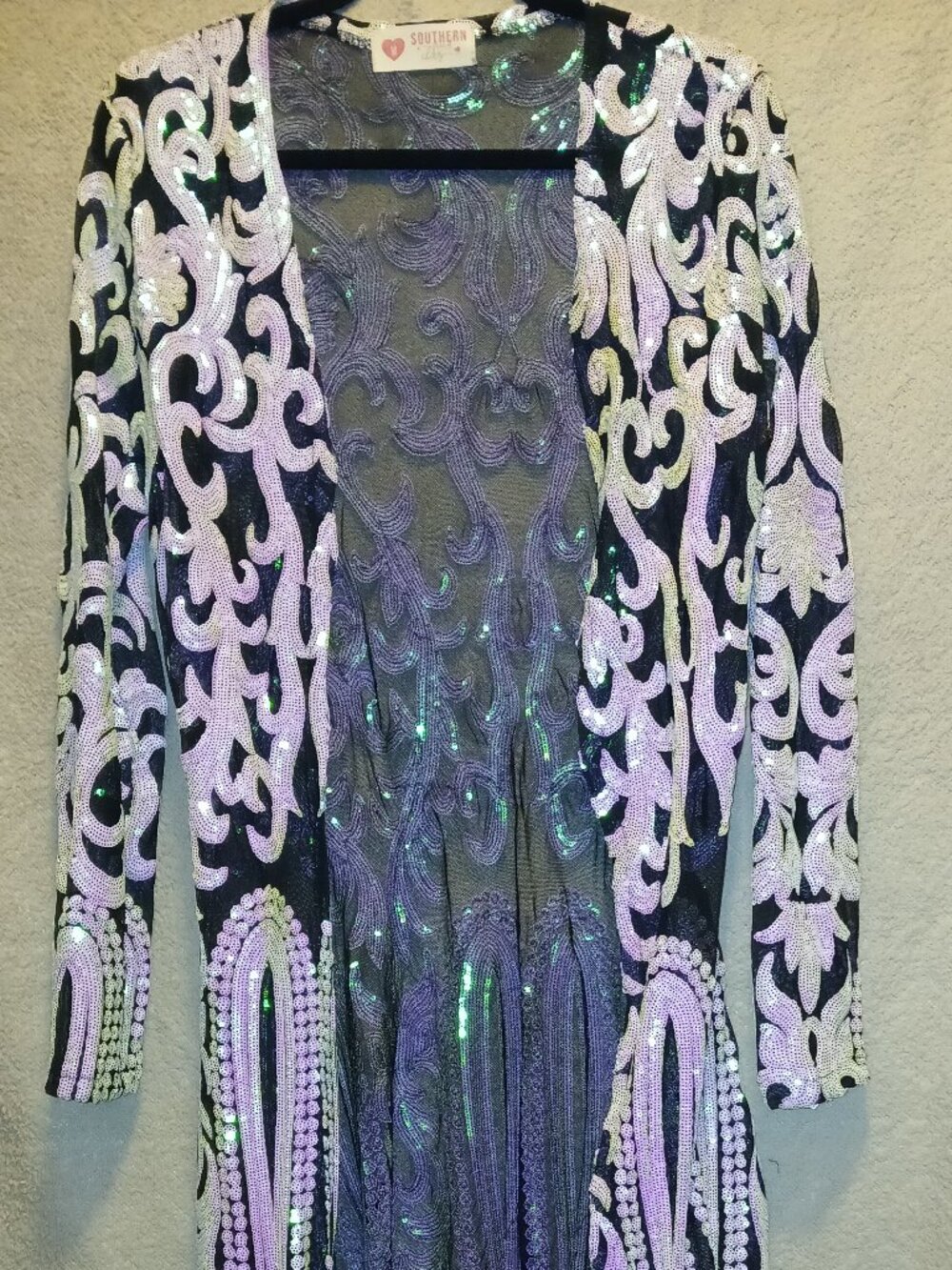 Sequin duster